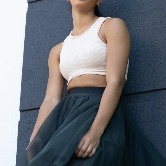 Over the Knee Dark Gray tutu - Picture 8 of 8